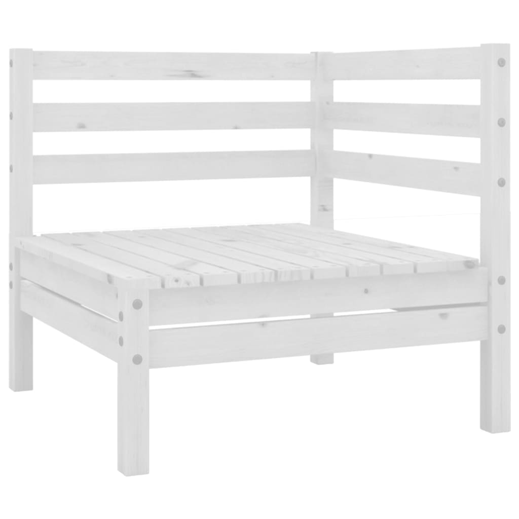4 Piece Patio Lounge Set Solid Pinewood