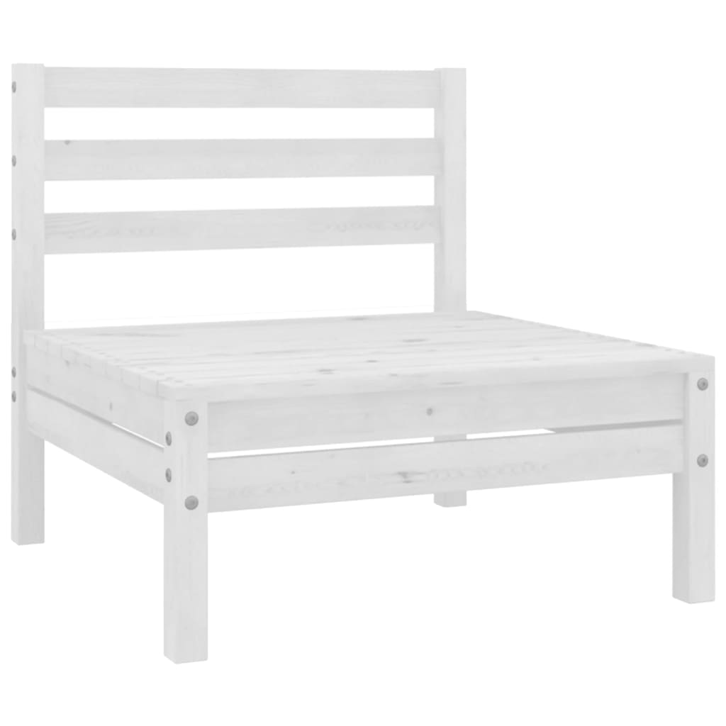 10 Piece Patio Lounge Set Solid Pinewood