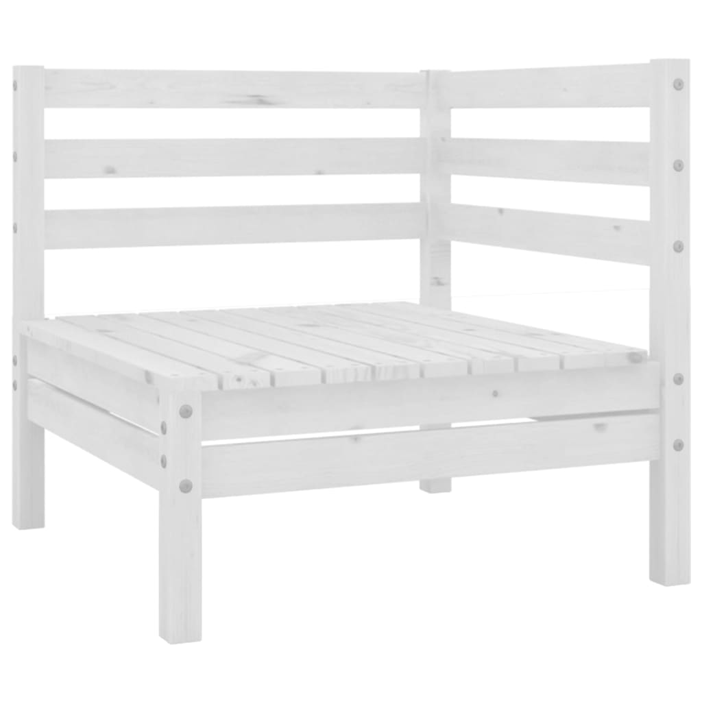 11 Piece Patio Lounge Set Solid Pinewood