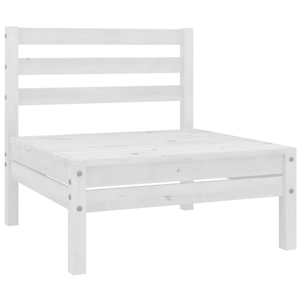 11 Piece Patio Lounge Set Solid Pinewood