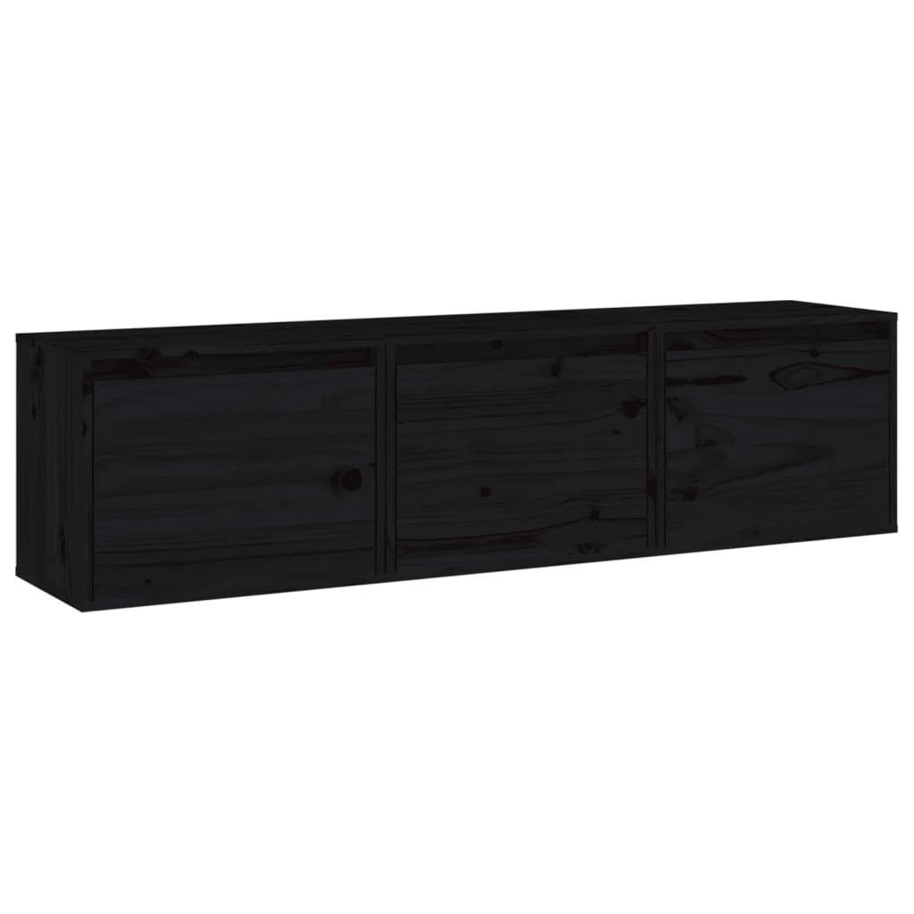 3 Piece Tv Cabinet Set Solid Wood Pine (813443+813444)