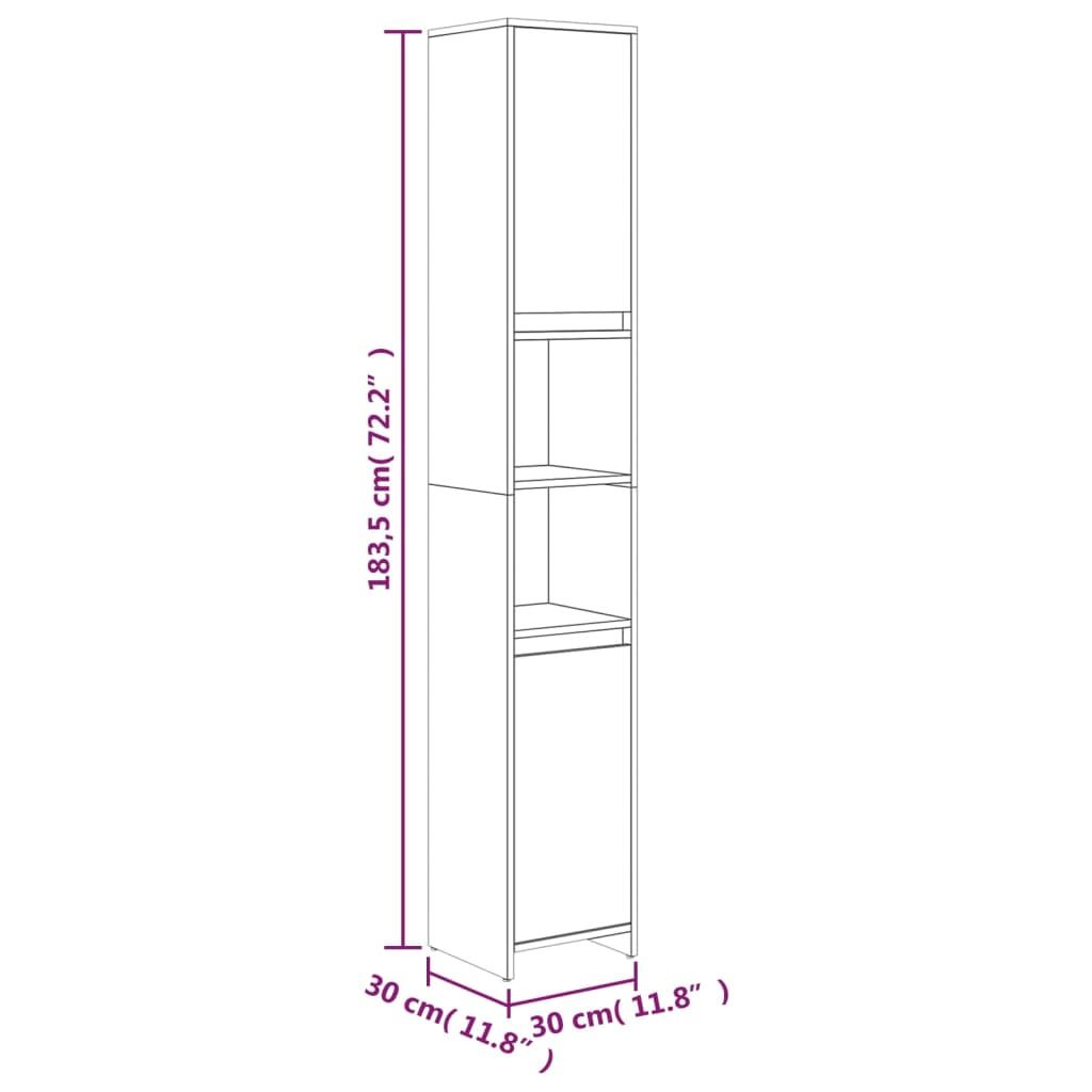 Bathroom Cabinet Engineered Wood Tall Bathroom Cabinet