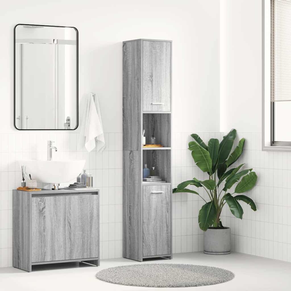 Bathroom Cabinet Engineered Wood Tall Bathroom Cabinet