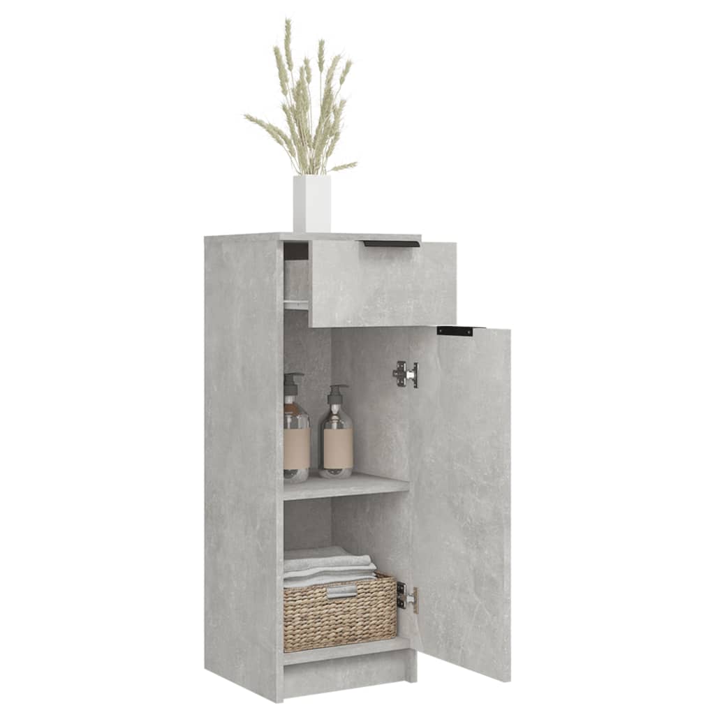 Bathroom Cabinet Concrete Grey Engineered Wood Standard