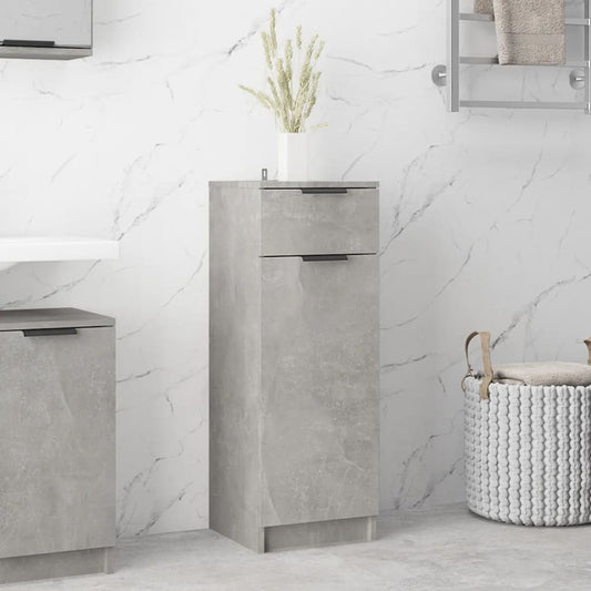 Bathroom Cabinet Concrete Grey Engineered Wood Standard