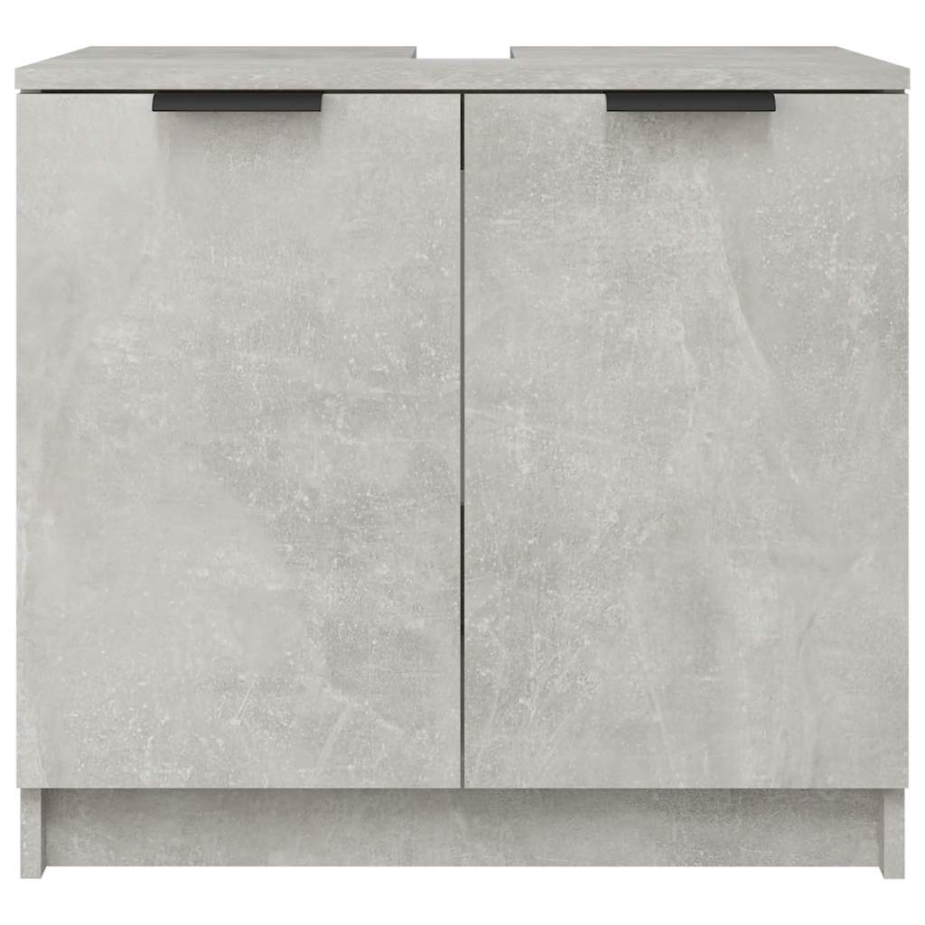 Bathroom Cabinet Concrete Grey Engineered Wood Medium