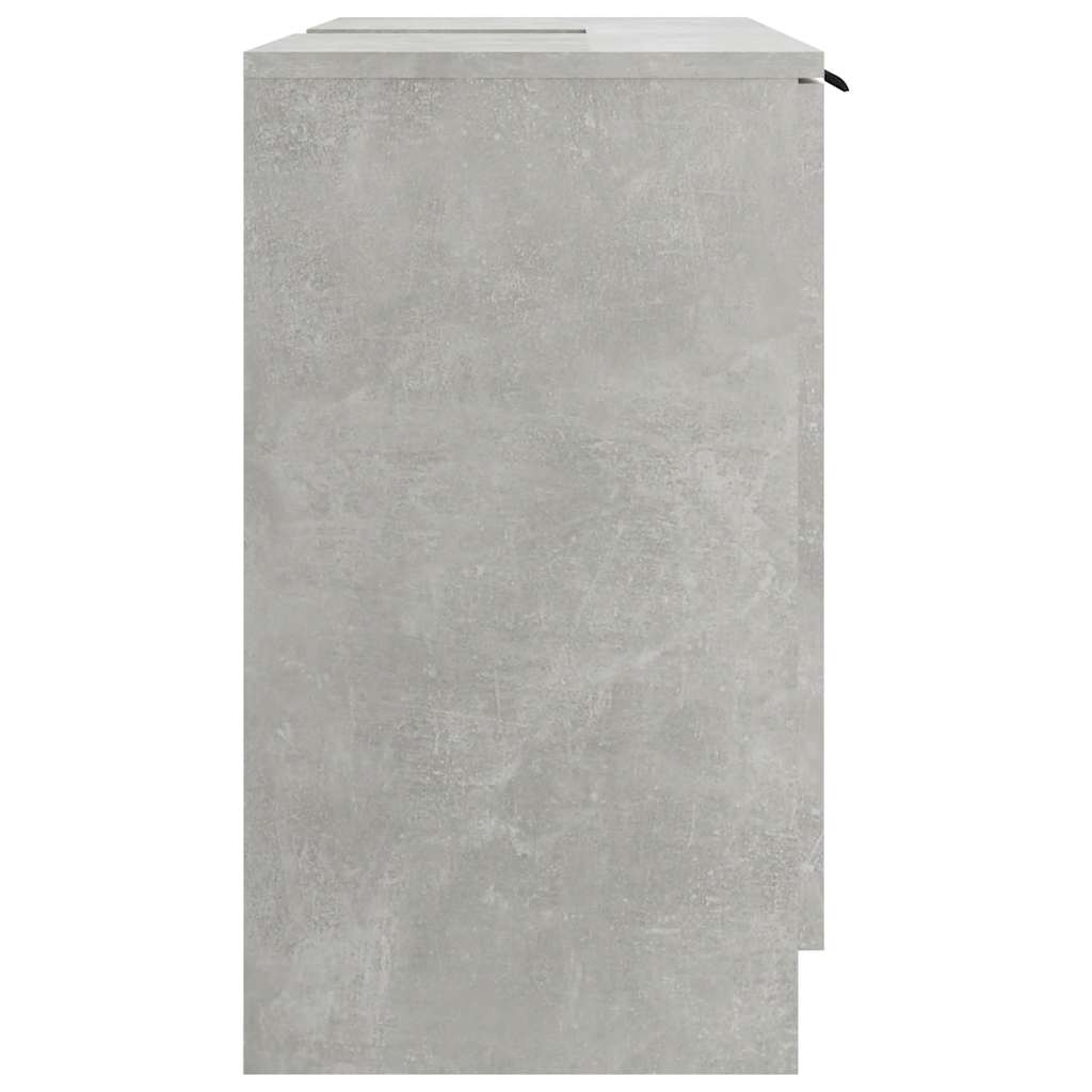 Bathroom Cabinet Concrete Grey Engineered Wood Medium