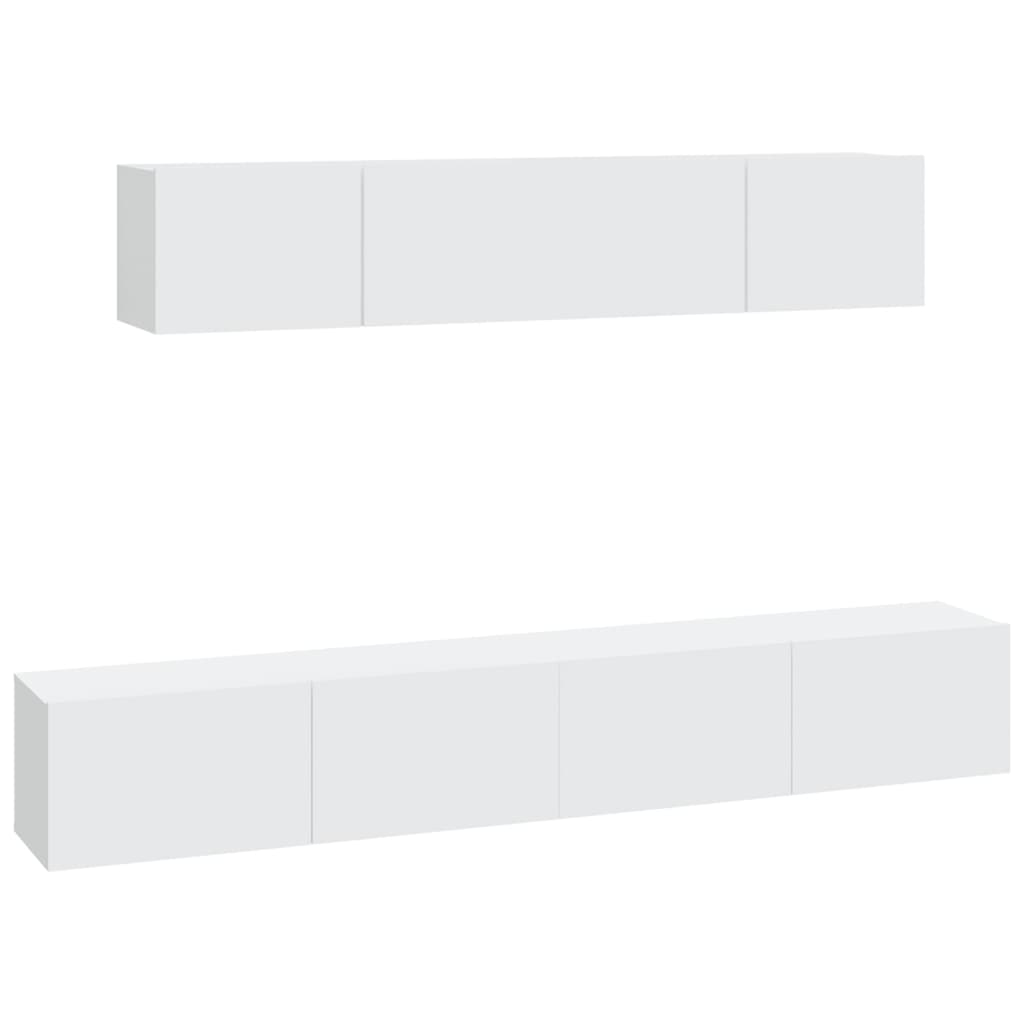 4 Piece Tv Stand Set Engineered Wood