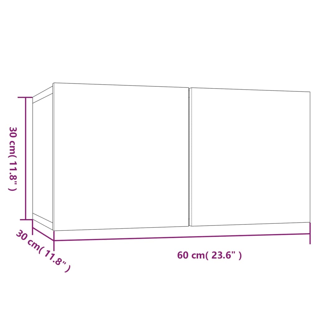 4 Piece Tv Stand Set Engineered Wood