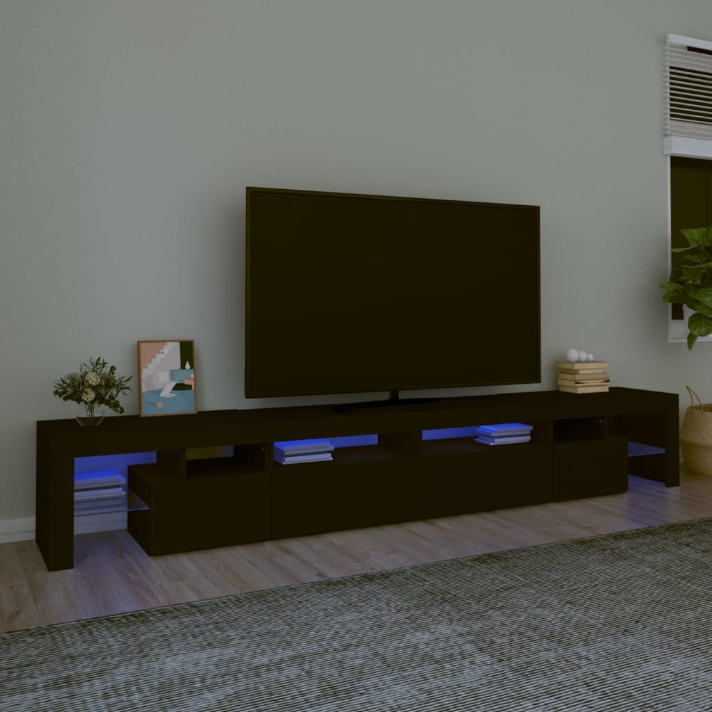 Tv Cabinet Engineered Wood Large, 102.4 X 15.7 X 14.4 In