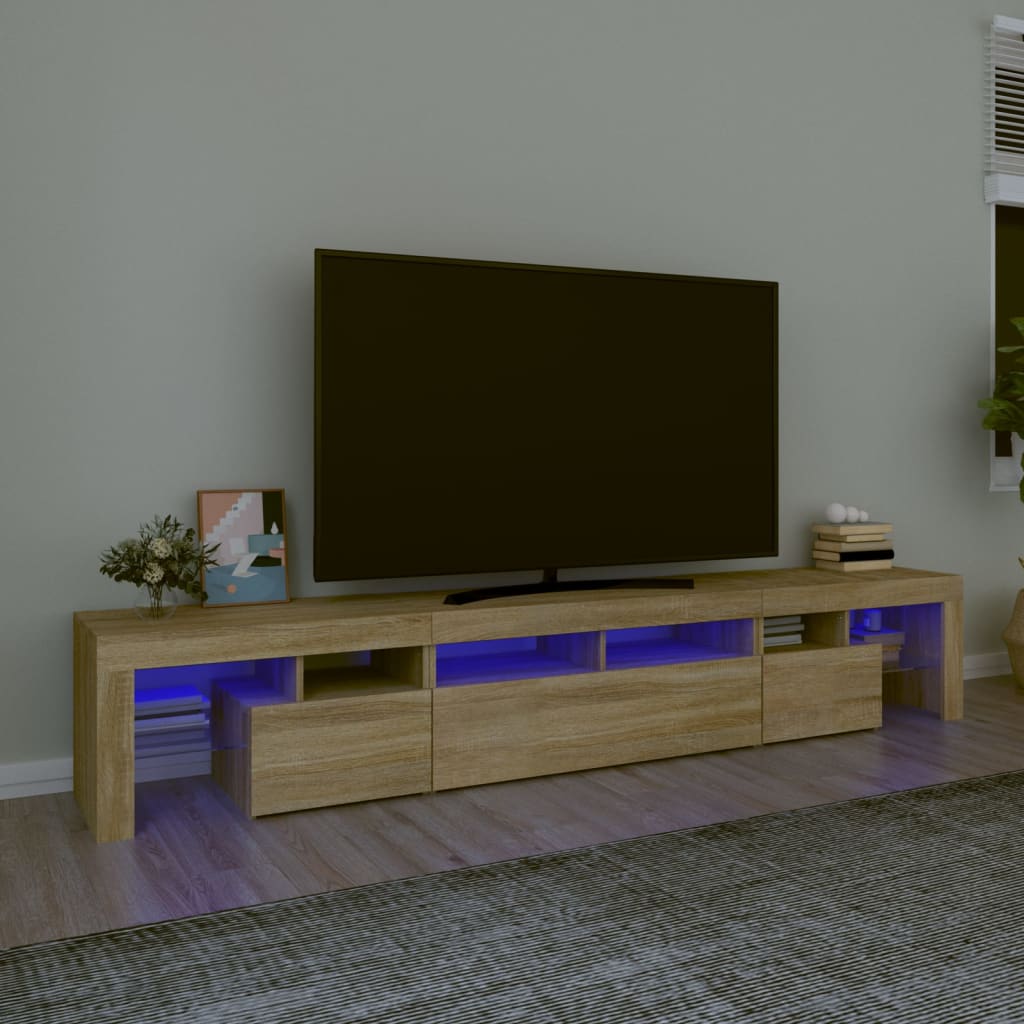 Tv Cabinet Engineered Wood Large, 102.4 X 15.7 X 14.4 In