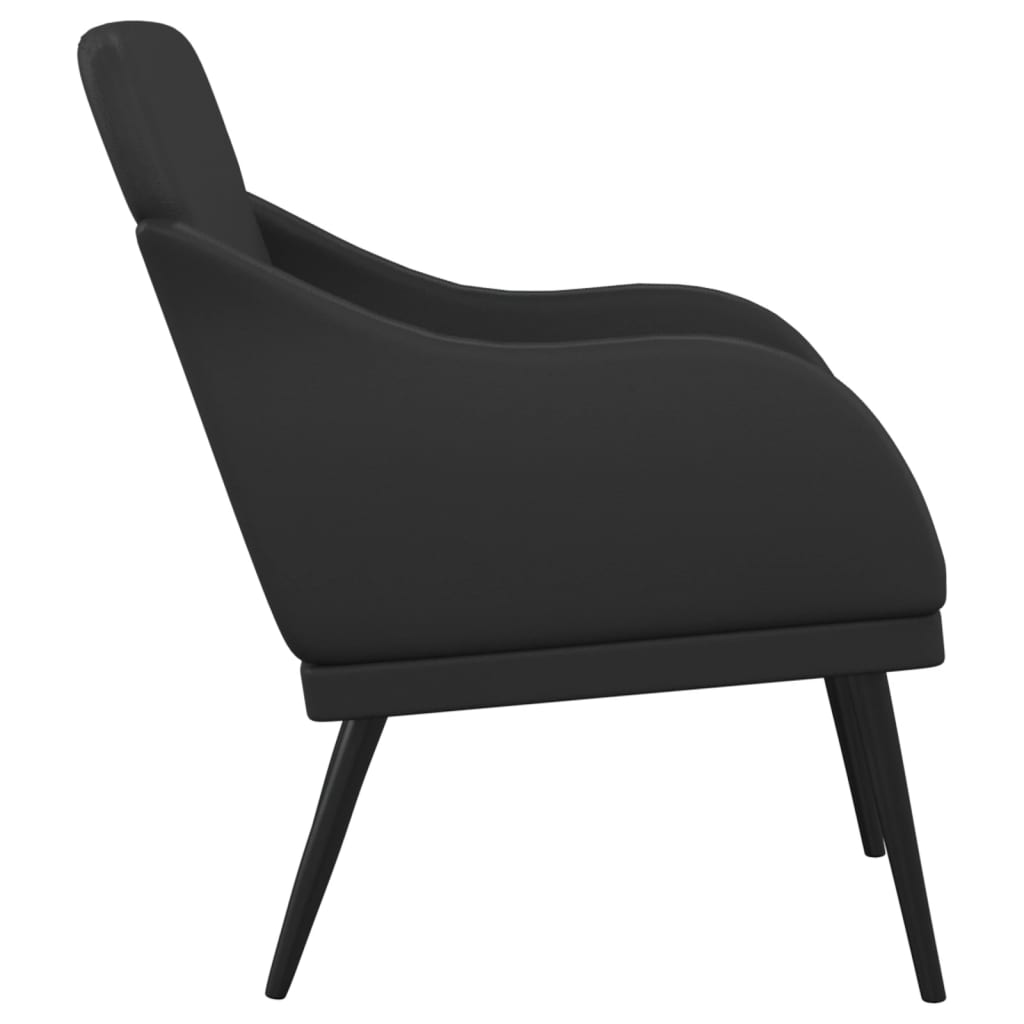 Armchair Faux Leather, Metal, Plywood 24.8 X 29.7 X 31.5 In