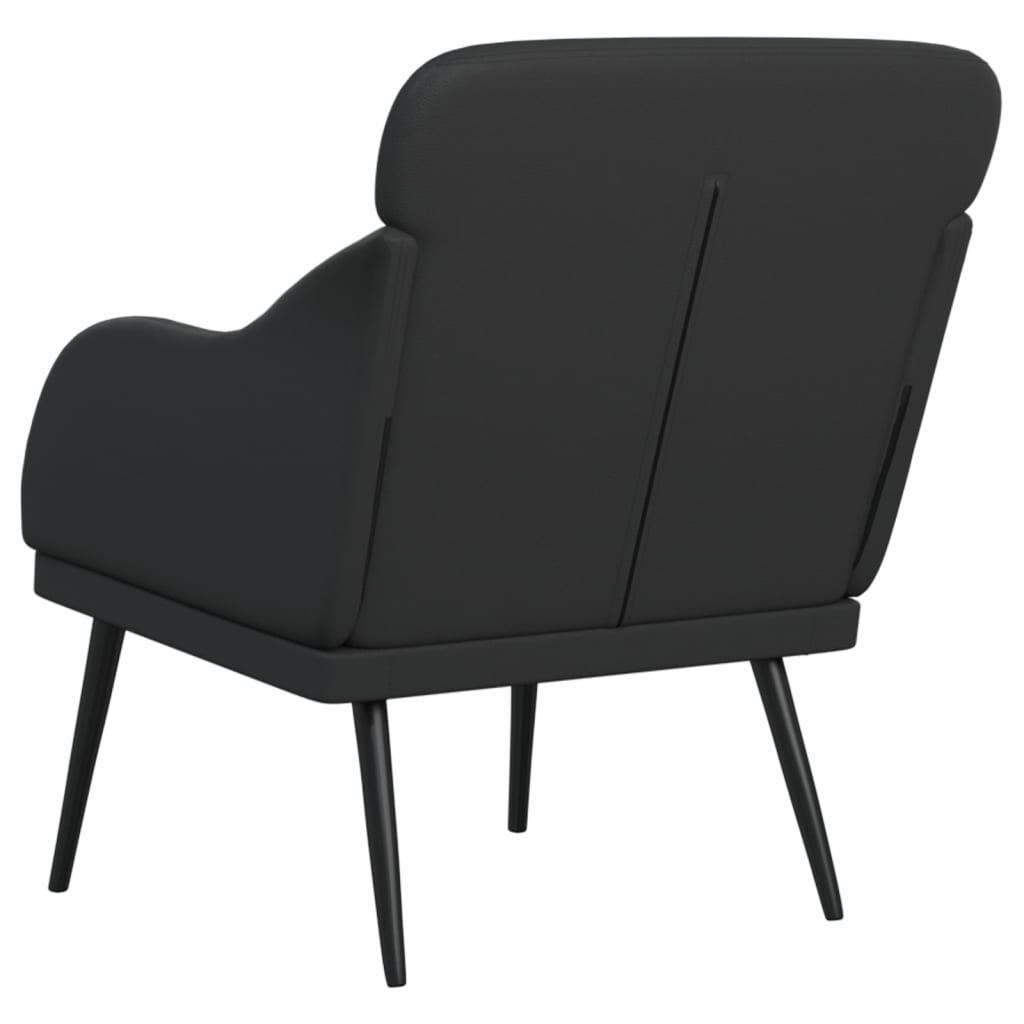 Armchair Faux Leather, Metal, Plywood 24.8 X 29.7 X 31.5 In