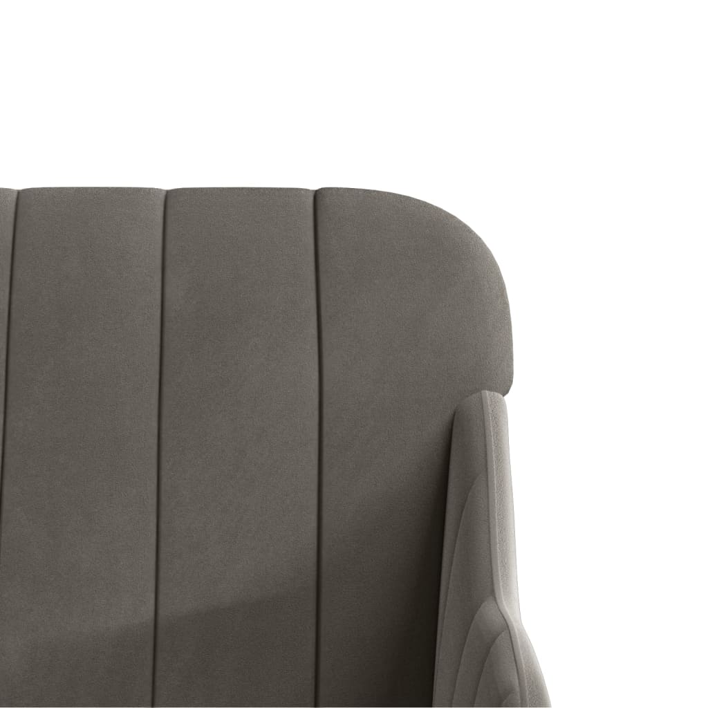 Armchair Dark Grey Velvet (100% Polyester), Metal, Plywood Medium