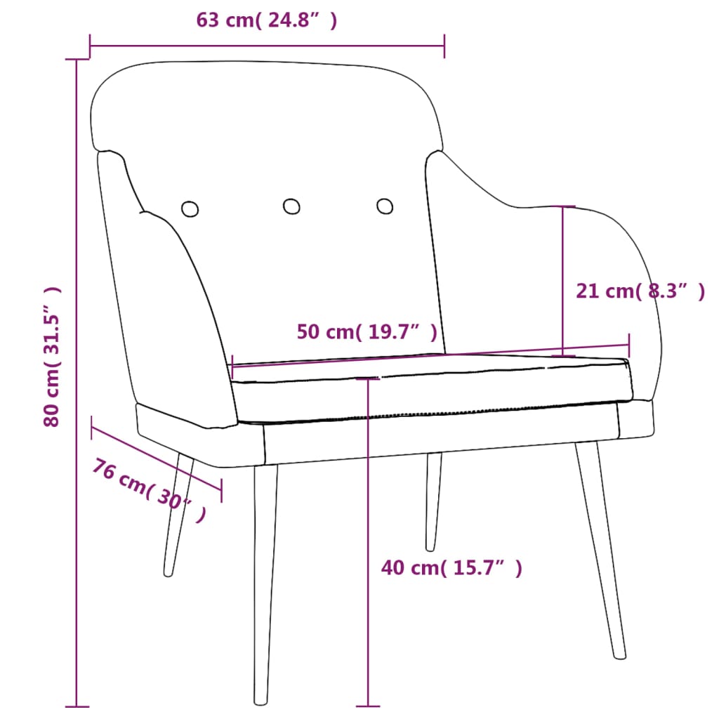 Armchair Dark Grey Fabric (100% Polyester), Metal, Plywood Medium