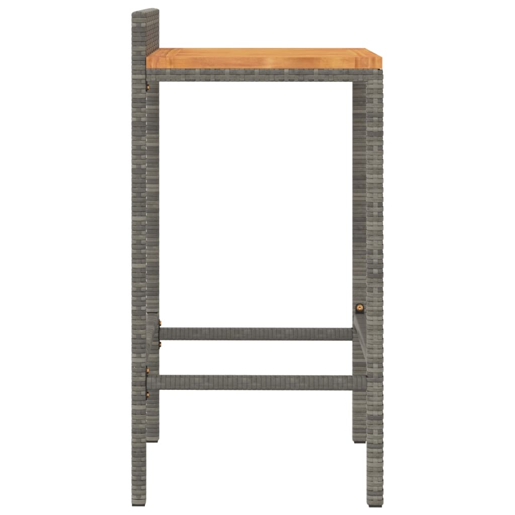 Bar Stool Set Of 2 Grey