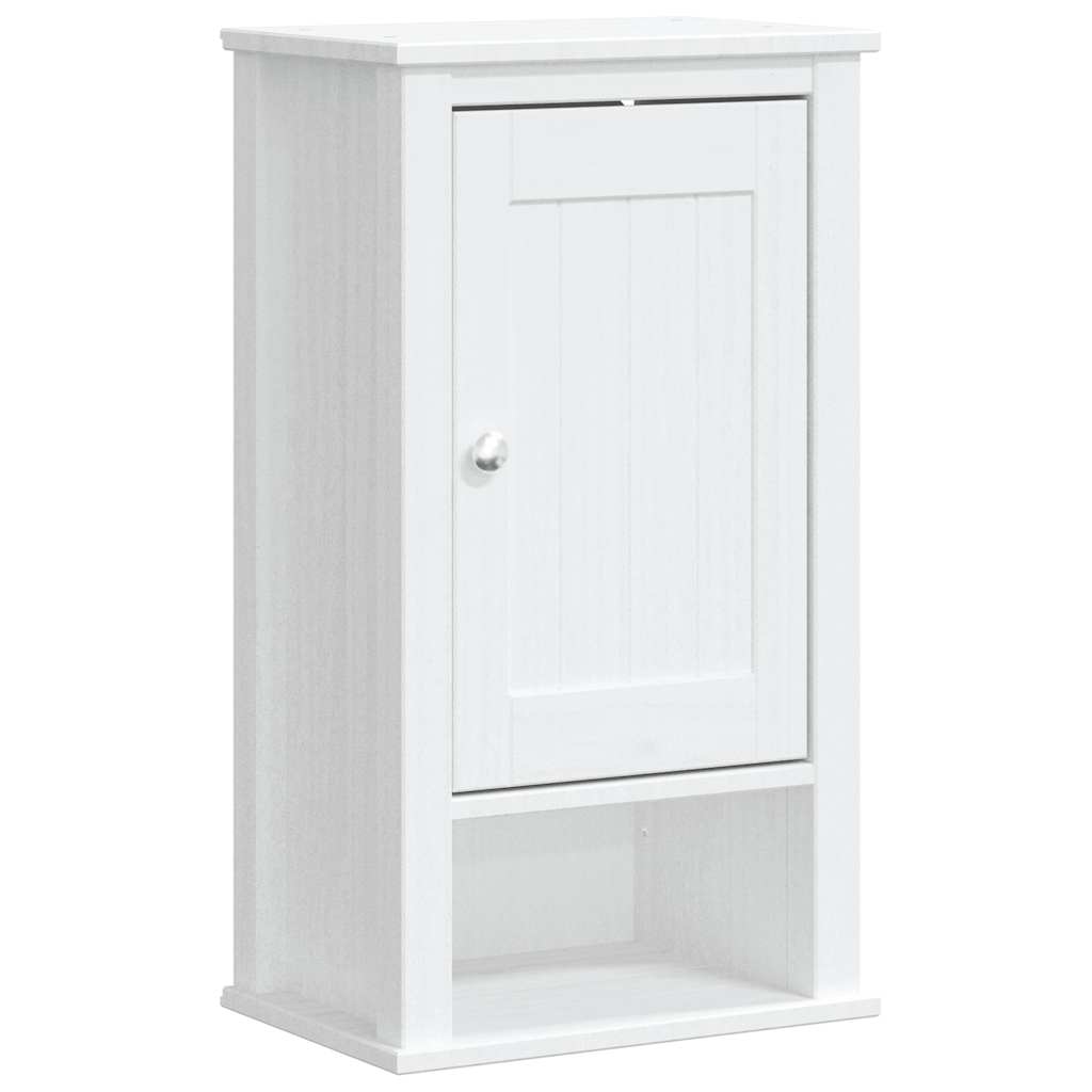 Bathroom Wall Cabinet Solid Pine Wood, Engineered Wood, Metal