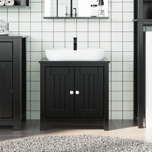 Bathroom Sink Cabinet Solid Pine Wood, Engineered Wood, Metal