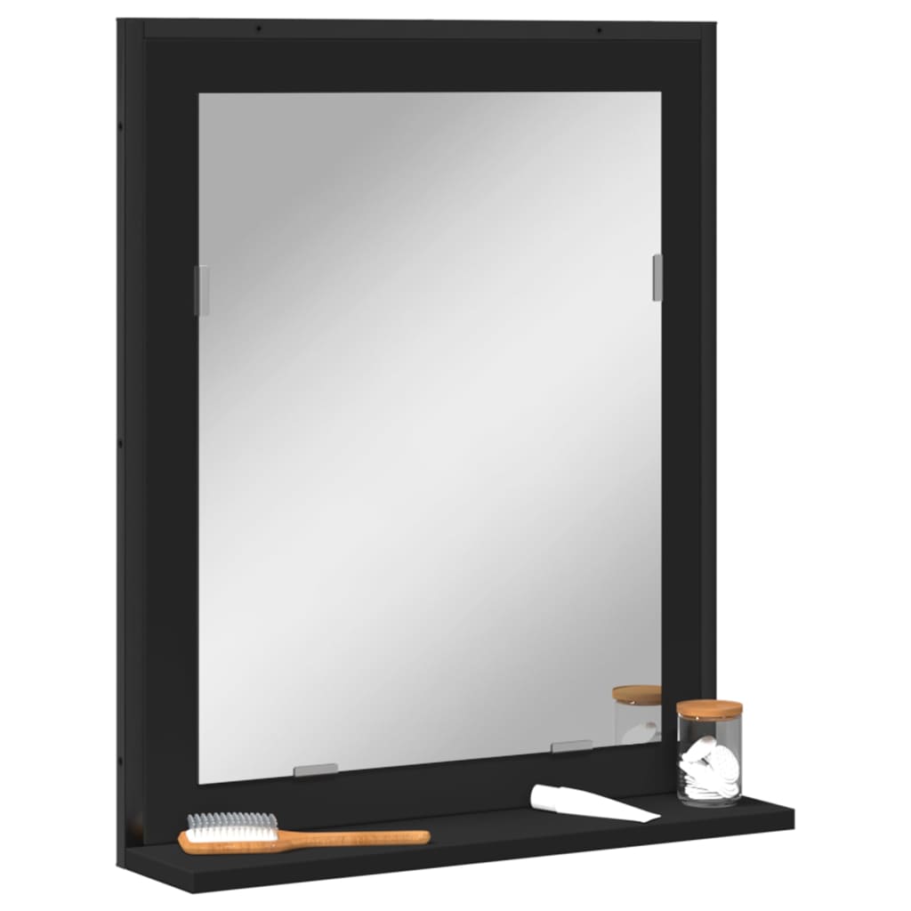 Bathroom Mirror Engineered Wood Medium Wall Mounting