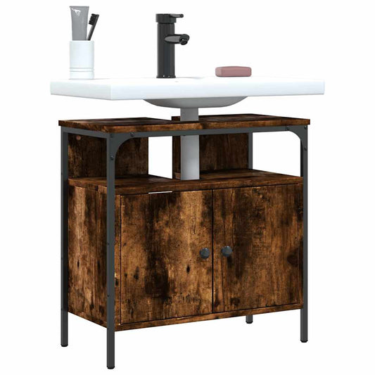 Bathroom Sink Cabinet Engineered Wood, Powder-Coated Steel