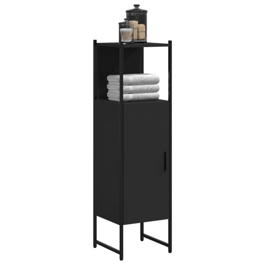 Bathroom Cabinet Engineered Wood And Powder-Coated Steel
