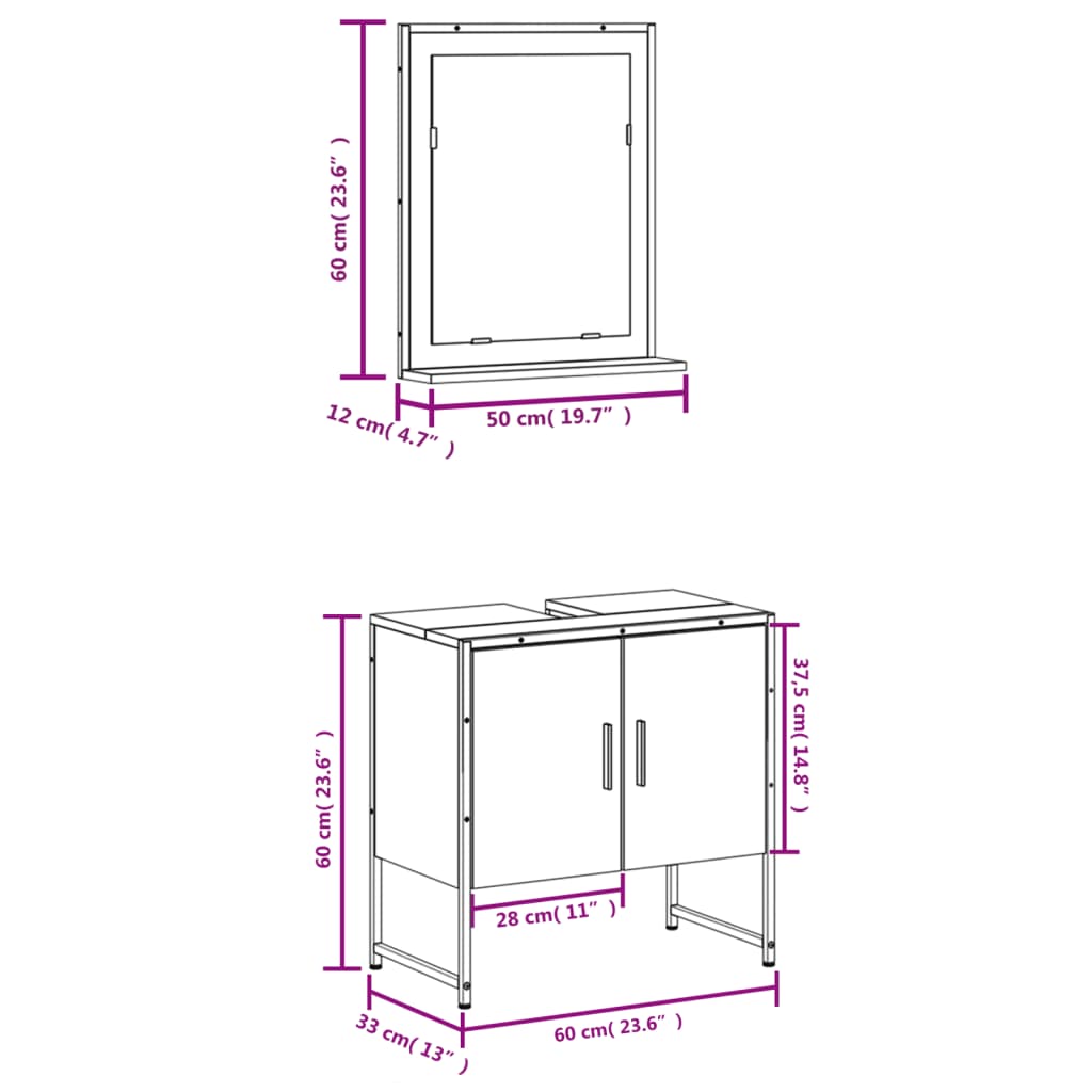 Bathroom Cabinet Set