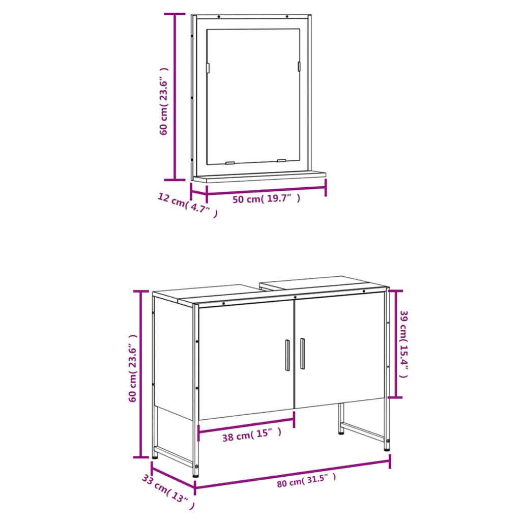Bathroom Cabinet Set