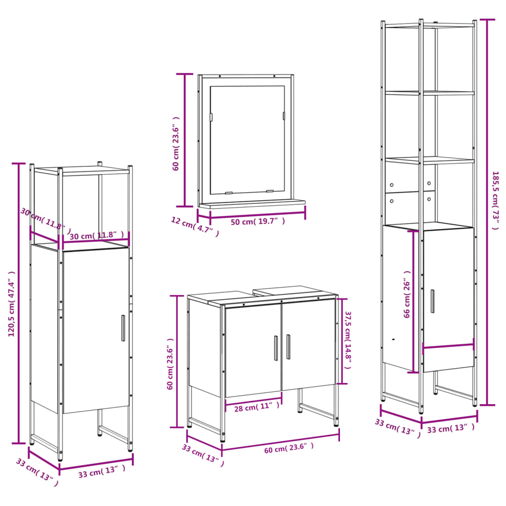 Bathroom Cabinet Set