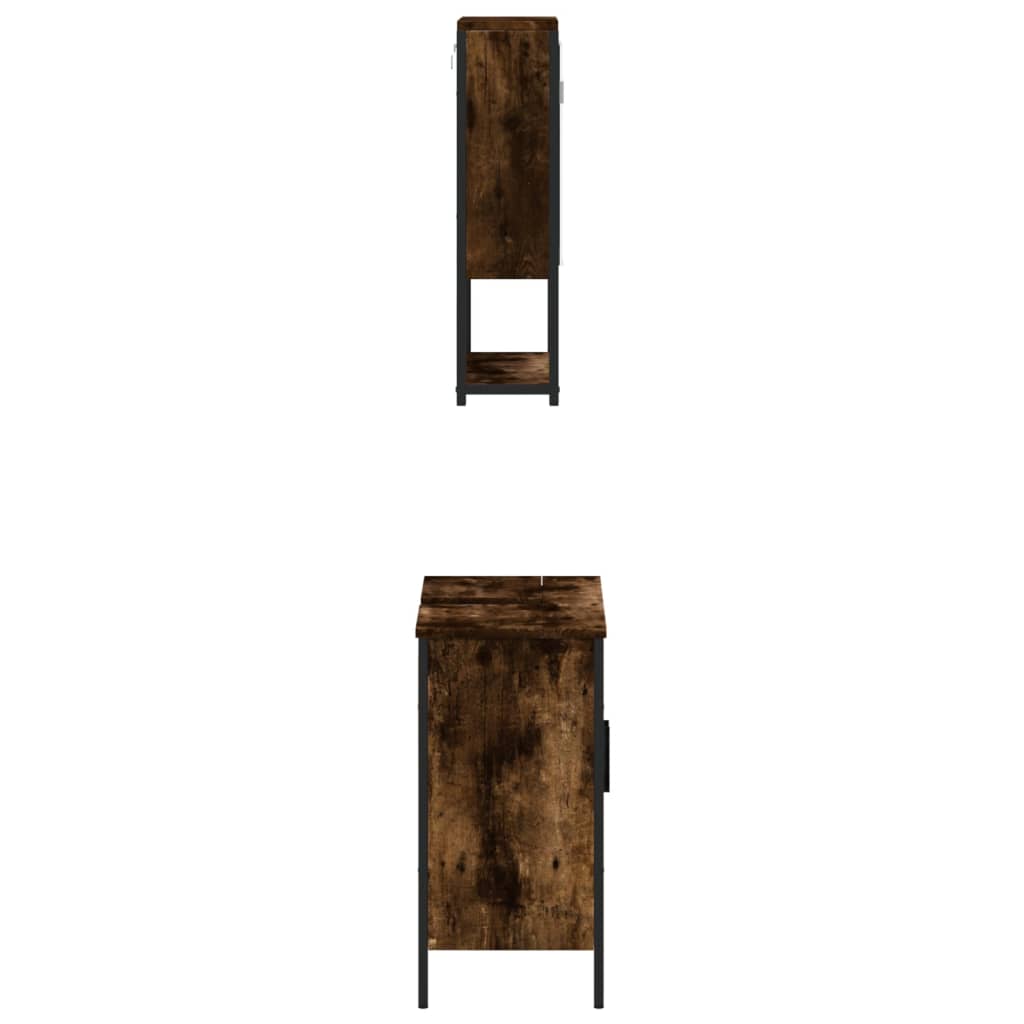 Bathroom Furniture Set Engineered Wood Medium